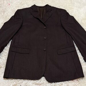 Joseph & Feiss Brown Textured Women's Blazer - 100% Lambswool